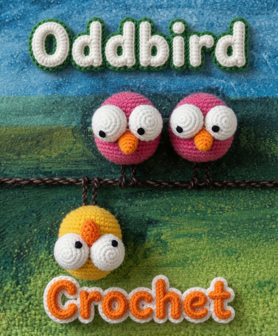 Oddbird Crochet — three cute crocheted birds